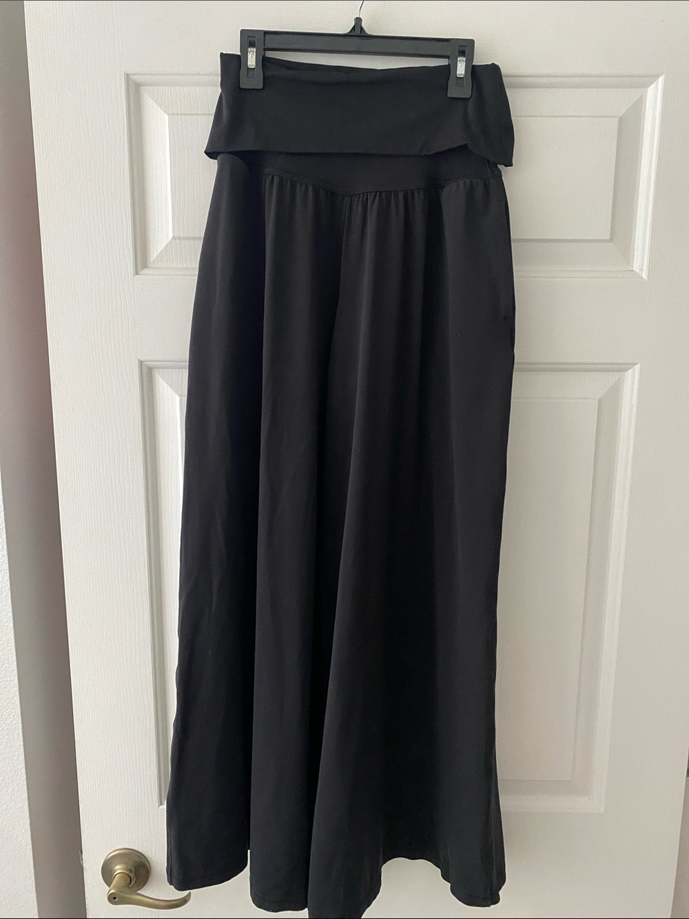 OFFLINE by Aerie Real Me Black Foldover Super Wide Leg Pants - Picture 6 of 11